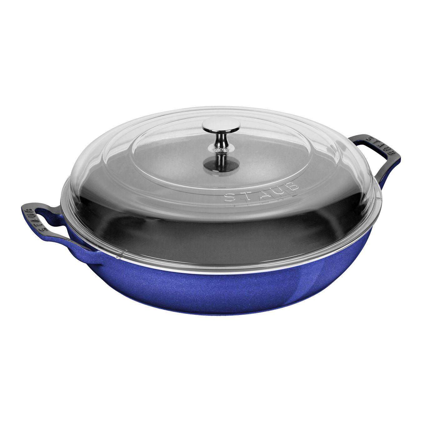 Жарівня Staub Cast Iron із кришкою 30 см Blue - фото 1