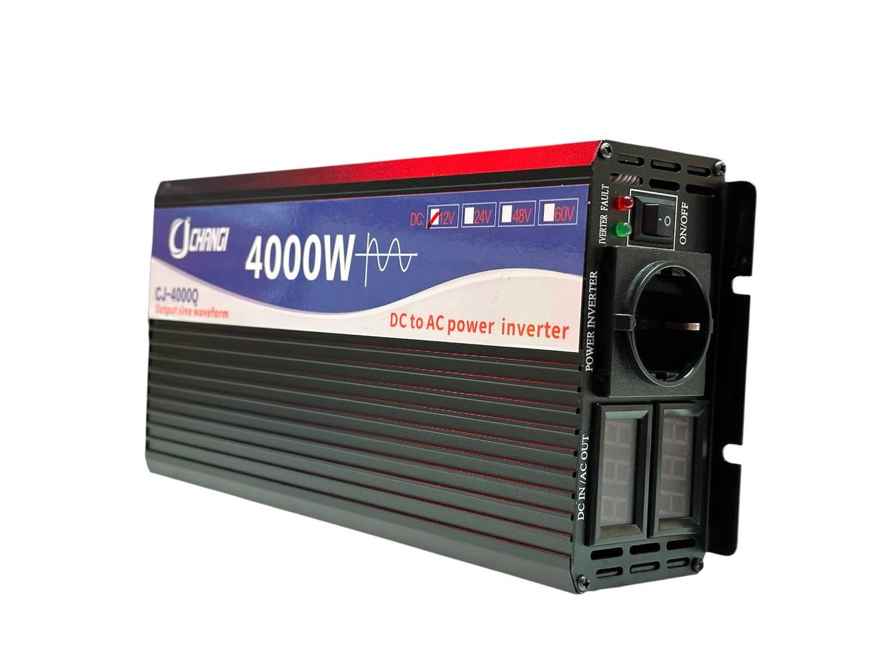 Перетоврювач напруги CHANGI CJ-4000Q 12 / 230 В інвертор чиста синусоїда 4000W/2000W (4000Q) - фото 2
