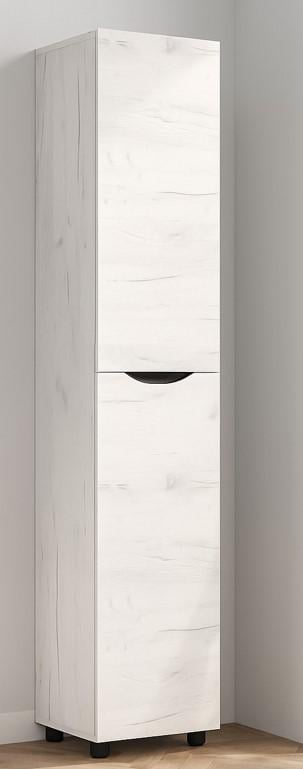 Шкаф Мастер Форм Аякс 400х376х2000 мм Дуб крафт белый/Венге магия (21001)