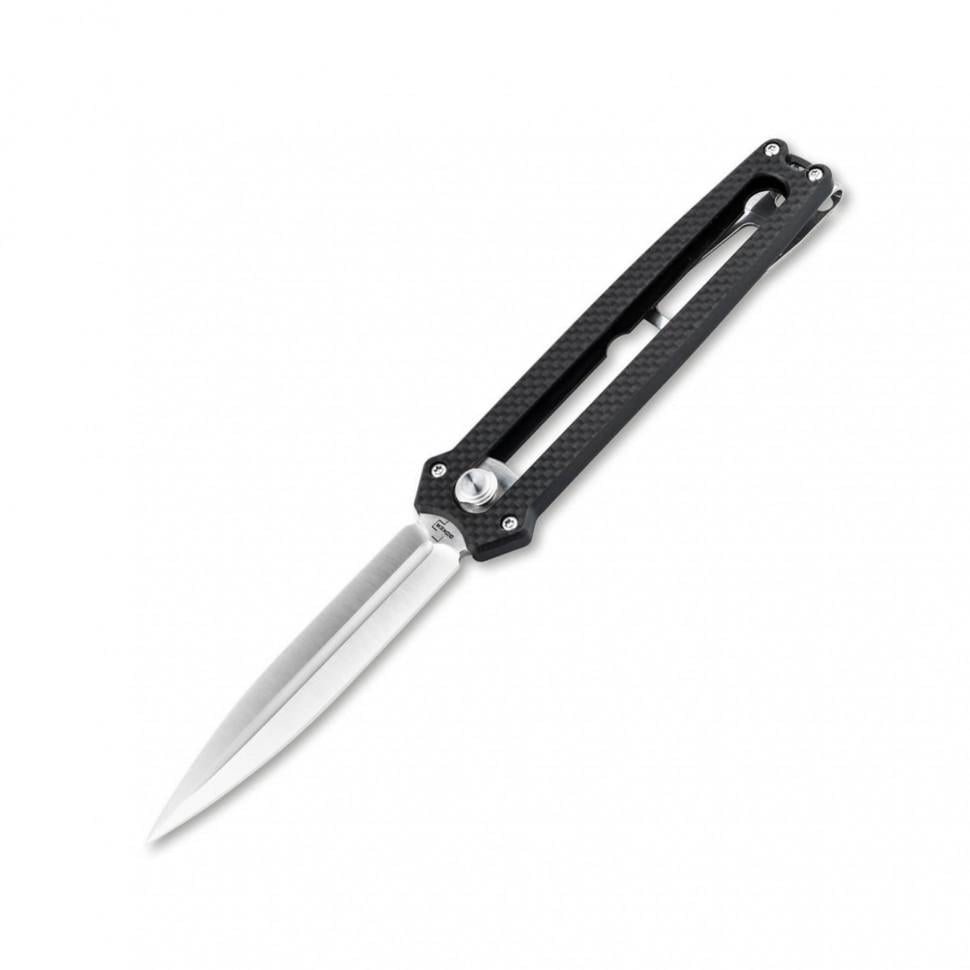 Туристические нож классический Boker Plus Slike Black (01BO411) - фото 1