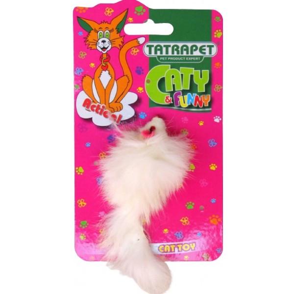 Игрушка для котов Tatrapet Caty fanny плюшевая мышка 5 см Розовый (585.30)