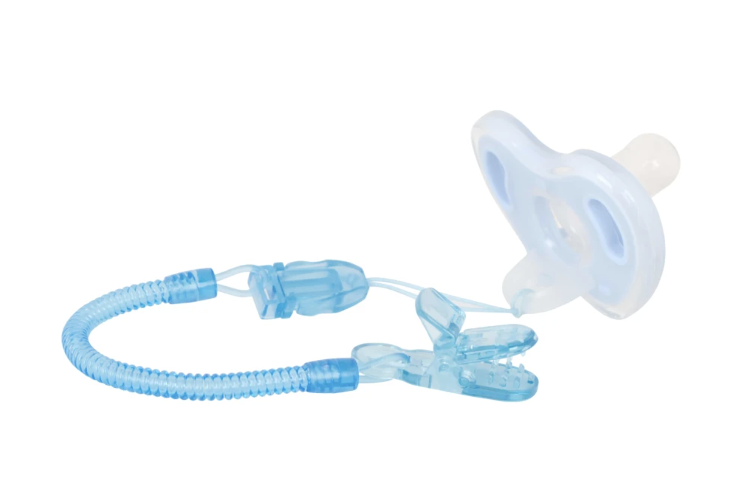 Цепочка для пустышки Baby team спираль Голубой (3335) - фото 4 Цепочка для пустышки Baby team спираль Голубой (3335) - фото 4