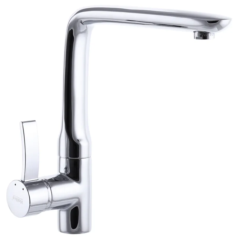 Смеситель для кухни Haiba Alaska 018 из латуни Стальной (HB0016)