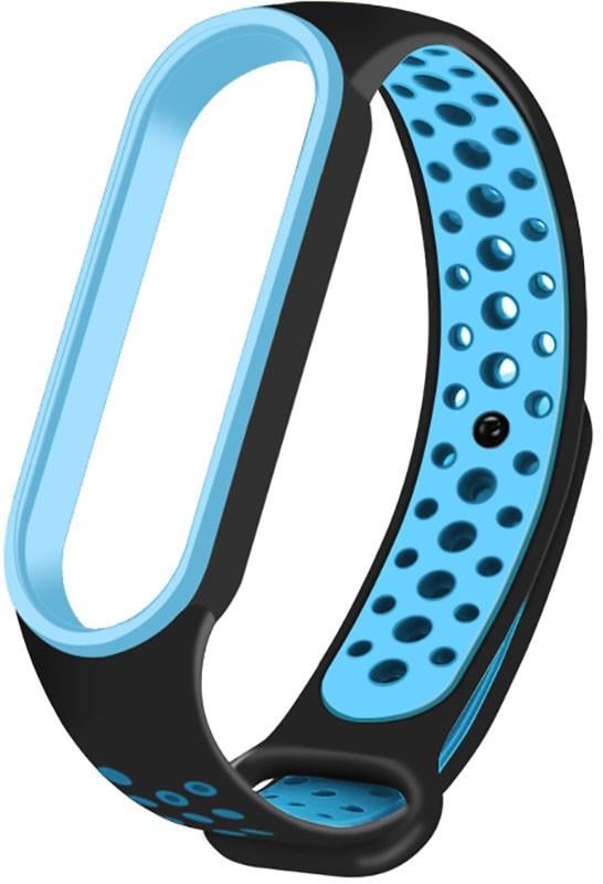 Ремінець UWatch Replacement Sports Strap for Mi Band 5/6/7 Black/Blue