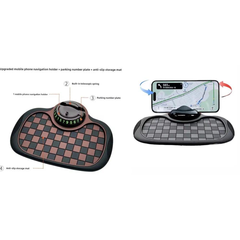 Коврик для мобильного телефона на приборную панель автомобиля 24х18 см - фото 3 Коврик для мобильного телефона на приборную панель автомобиля 24х18 см - фото 3