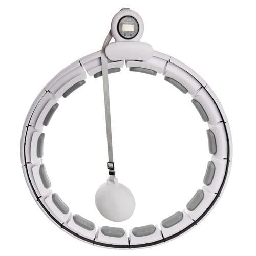 Фитнес обруч для похудения с массажными накладками 75-109 см регулируемыми утяжелителями и счетчиком