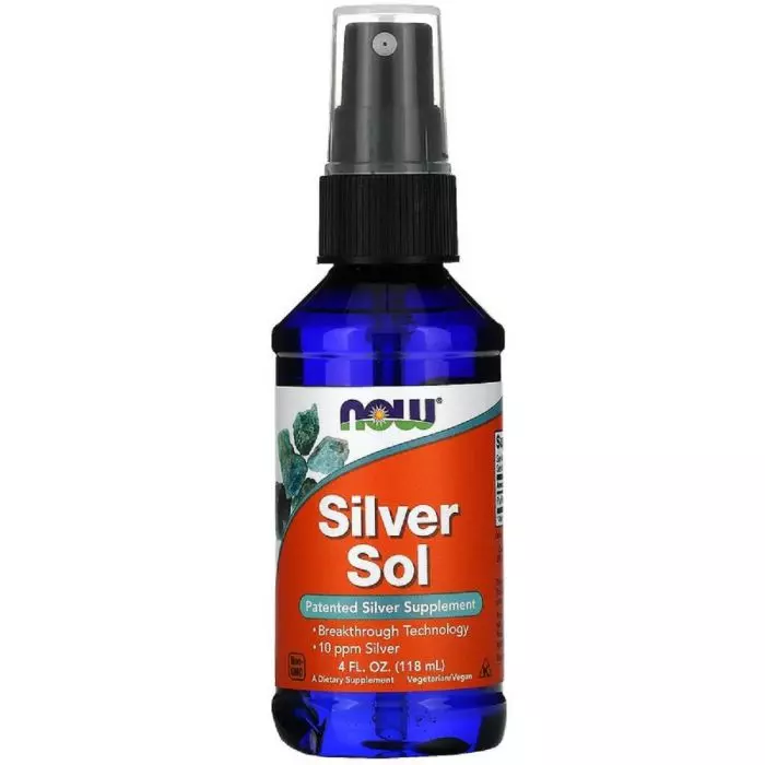 Коллоидное серебро Now Foods Silver Sol 4 жидких унций 119 мл (NF1407)