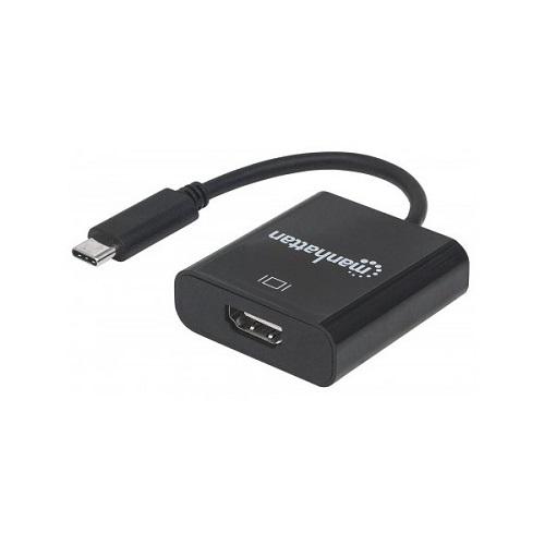 Переходник USB 3.1 Type-C/HDMI F Manhattan 151788 Black (565422) - фото 2