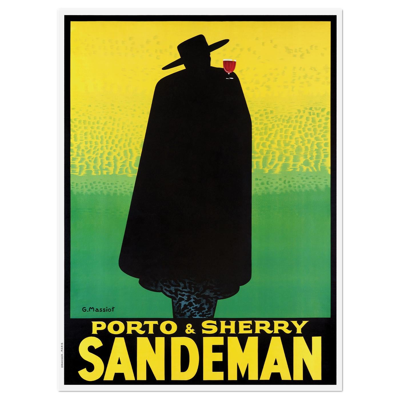 Постер винтажный портвейн Sandeman 1931 64x86 см (0362)