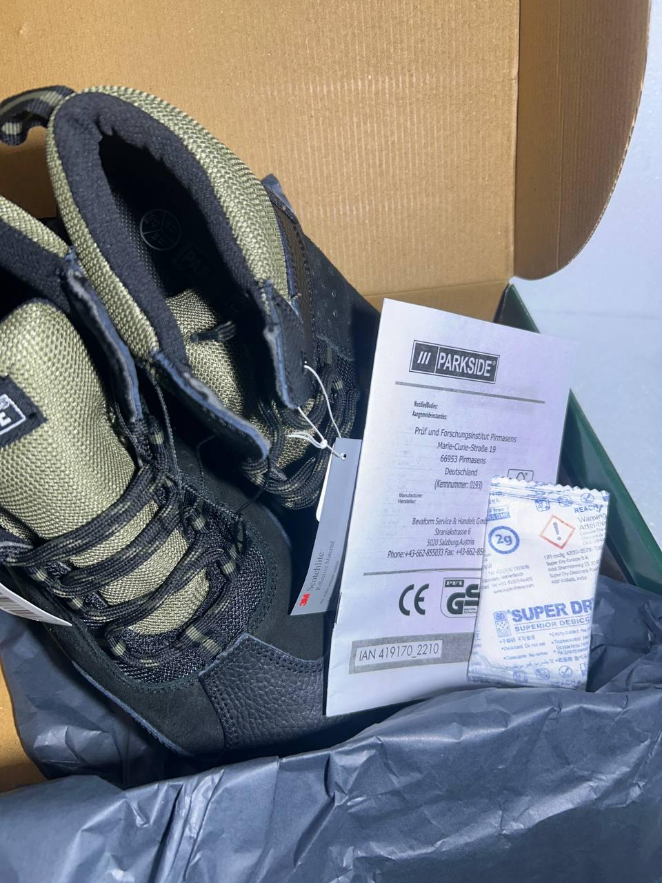 Робочі черевики PARKSIDE S3 сталева носова частина та антипроколювальна підошва/ударостійка PU р. 43 (parkside - 1) - фото 5 Робочі черевики PARKSIDE S3 сталева носова частина та антипроколювальна підошва/ударостійка PU р. 43 (parkside - 1) - фото 5