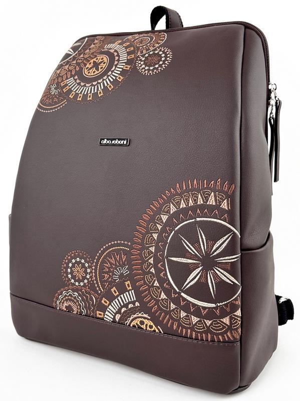 Міський рюкзак жіночий Alba Soboni 250051 з кишенею для ноутбука 15,6" Коричневий