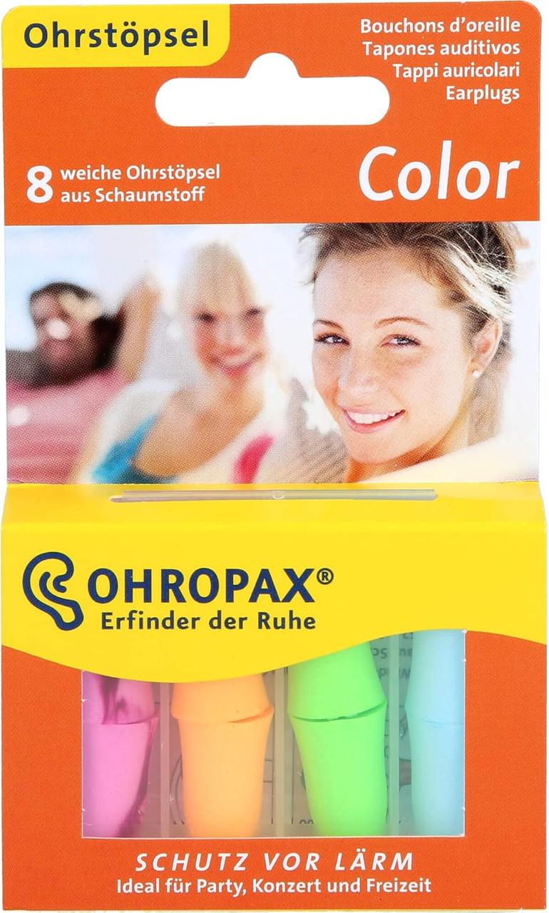 Беруши пинни Ohropax Color для сна с уровнем приглушения 35 дБ Беруши пинни Ohropax Color для сна с уровнем приглушения 35 дБ