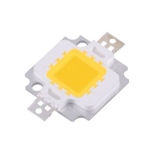 Светодиод 10 Вт 9-12V 900 мАч Теплый белый (25793236)