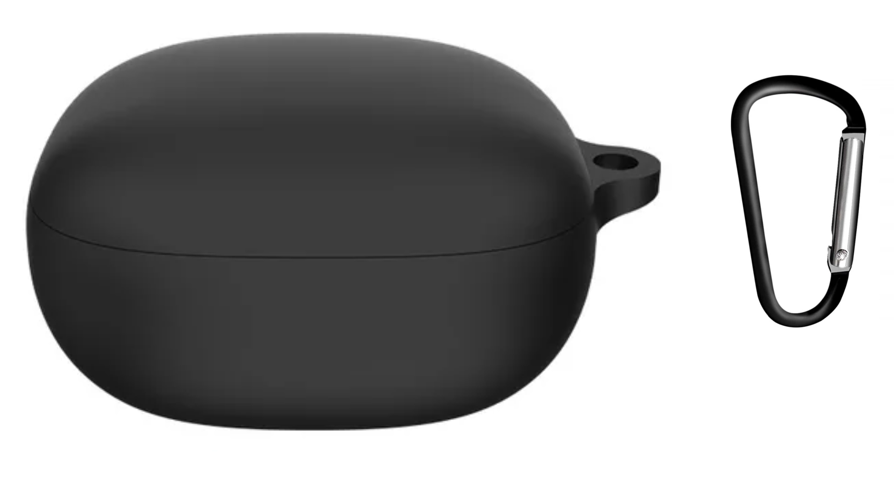 Чехол-накладка DK Silicone Candy Friendly с карабином для Anker SoundCore Liberty 4 Black - фото 2 Чехол-накладка DK Silicone Candy Friendly с карабином для Anker SoundCore Liberty 4 Black - фото 2