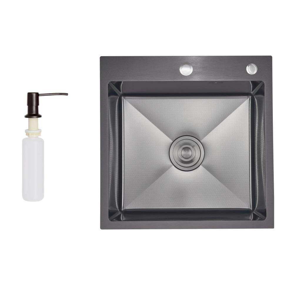 Мийка для кухні Lidz Handmade H5050HB Decor Black PVD Honeycomb 2,5/0,5 мм LDH5050BDECPVD48369 Чорний (LDH5050BDECPVD48369)