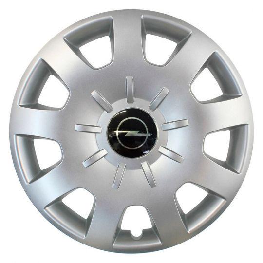 Ковпаки автомобільні SKS 314 R15 з логотипом Opel 4 шт. Сріблястий