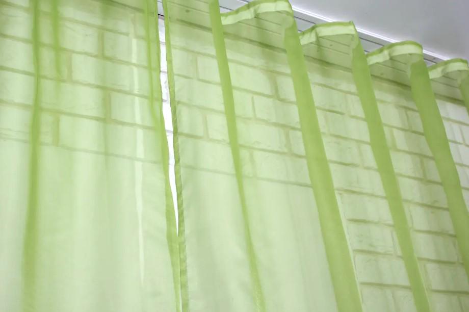 Комплект штор в гостиную/спальню шифон 1,5x2,6 м 2 шт. Оливковый (006дк) - фото 4 Комплект штор в гостиную/спальню шифон 1,5x2,6 м 2 шт. Оливковый (006дк) - фото 4