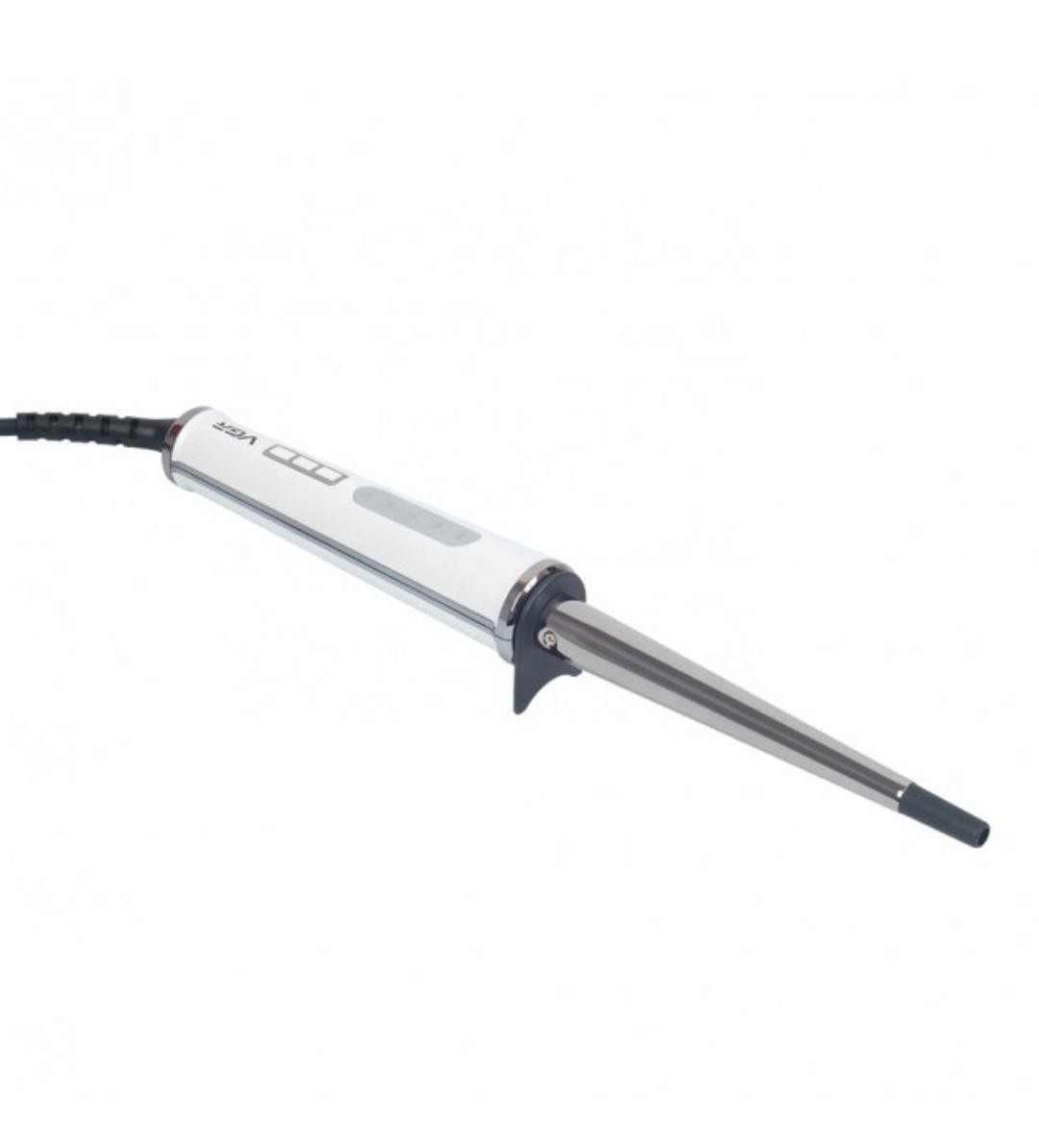 Плойка для волосся VGR V-526 конусна з керамічним покриттям 25 Вт Білий (18268420)