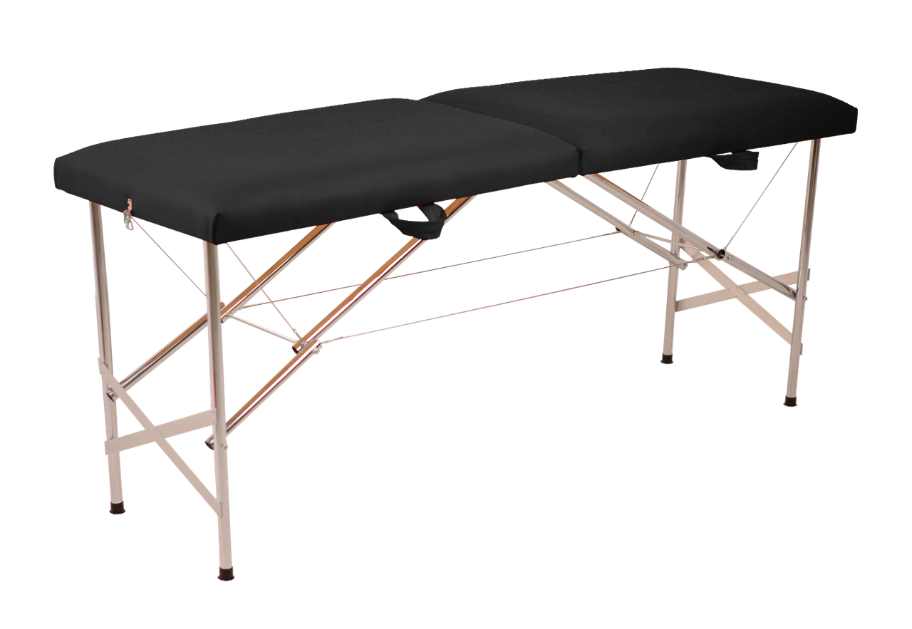 Стіл масажний MEDSET Люкс складаний 185х60 см Чорний - фото 1 Стіл масажний MEDSET Люкс складаний 185х60 см Чорний - фото 1