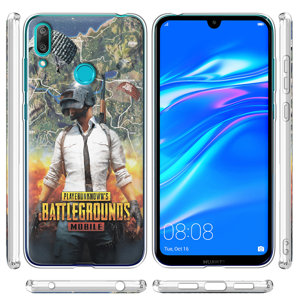 Чехол Boxface Huawei Y7 2019 PUBG Mobile Прозрачный силикон (36044-up2309-36044) - фото 3