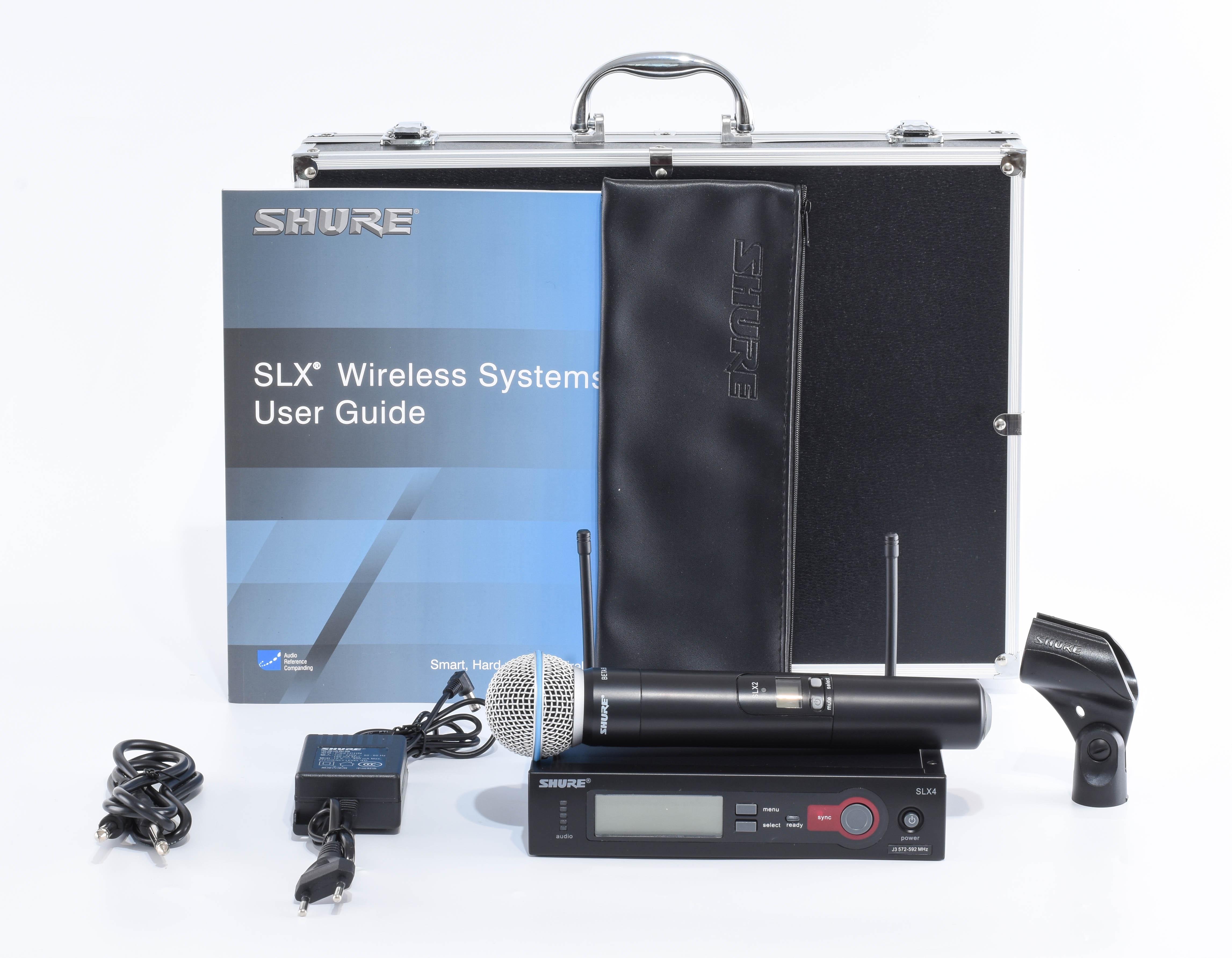 Мікрофон вокальний Shure Beta 58A-SLX4 (0100) - фото 1 Мікрофон вокальний Shure Beta 58A-SLX4 (0100) - фото 1