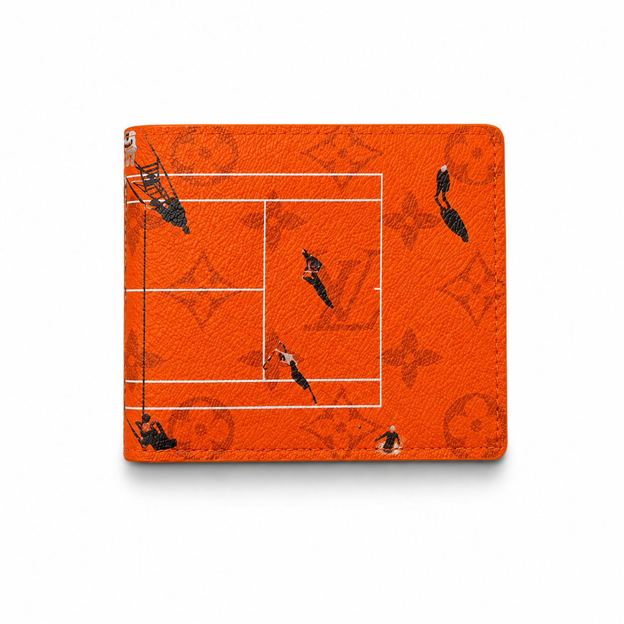 Кошелек Louis Vuitton LV из кожи ПВХ 11х9,7 см Оранжевый (9lh-gqa-v4e)