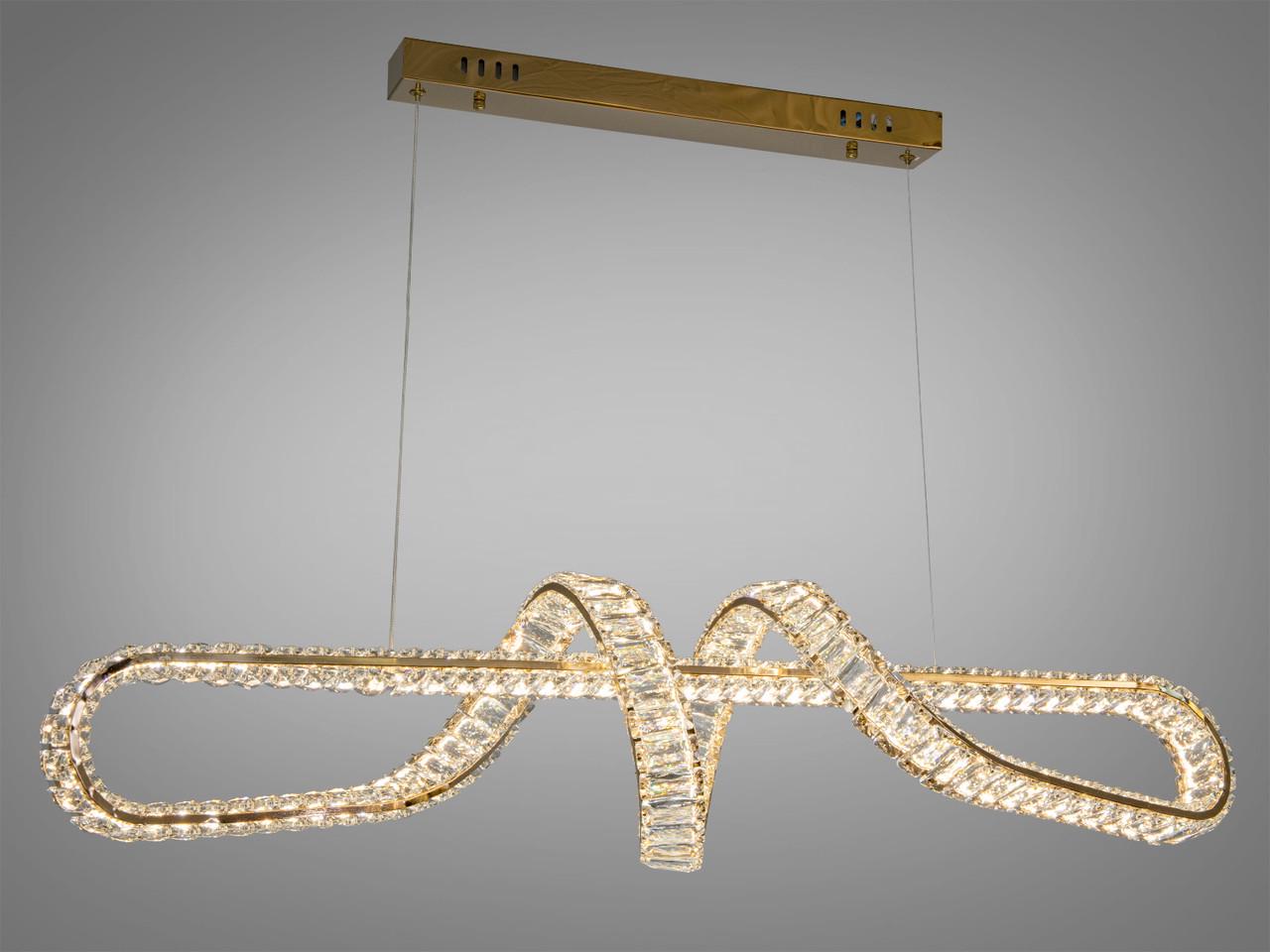 Люстра LED с кристаллами D8927/1000G Золотой (2900157220)