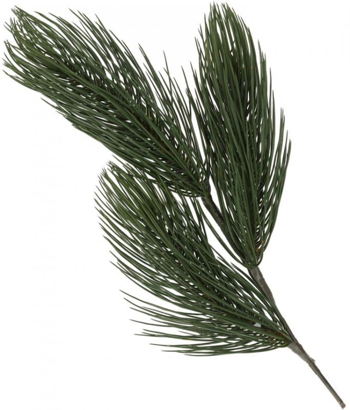 Ветка из искусственной хвои декоративная Канадская большая на 3 веточки 60 см (BD-UT1-130)