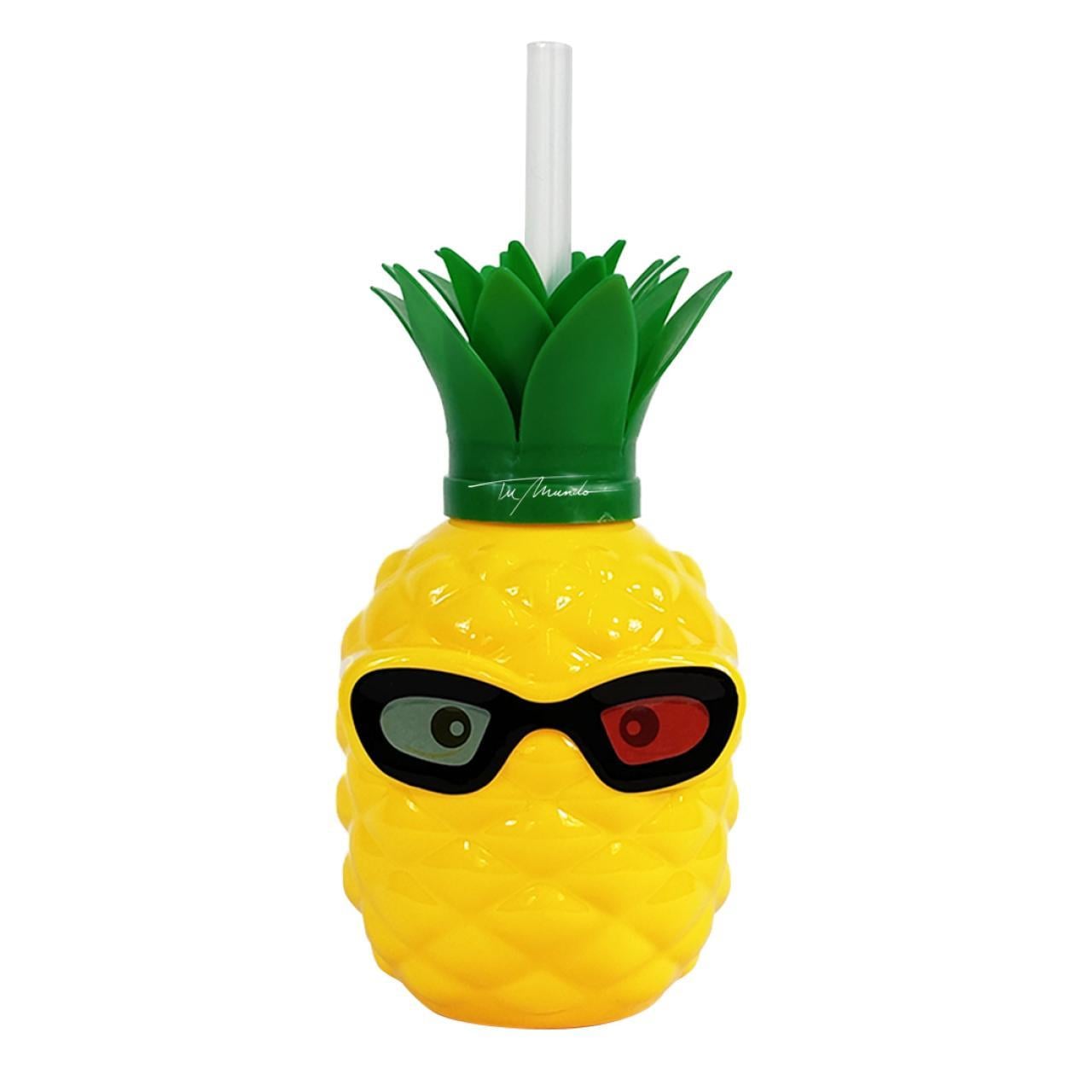 Стакан с крышкой и трубочкой Pineapple 500 мл (R38213)