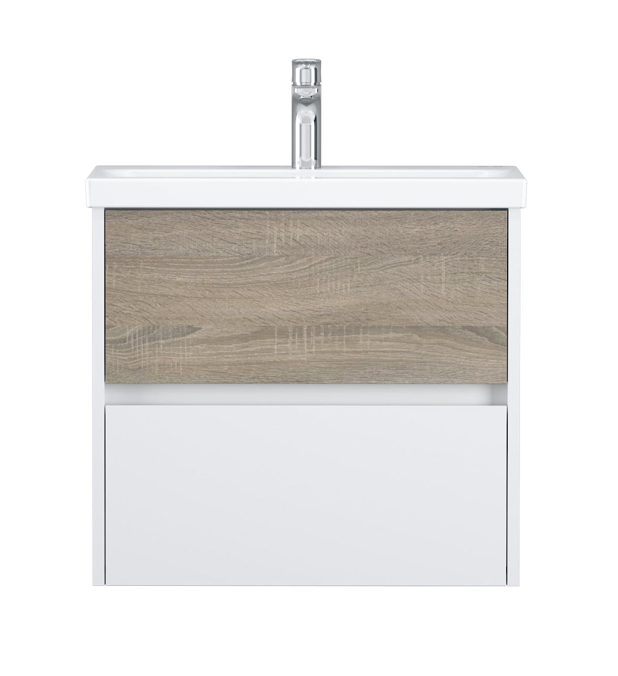 Тумба с умывальником подвесная AM.PM GEM S M91-FHX0602-WC0602WF38 61x58x42,5 см Коричневый (130366)