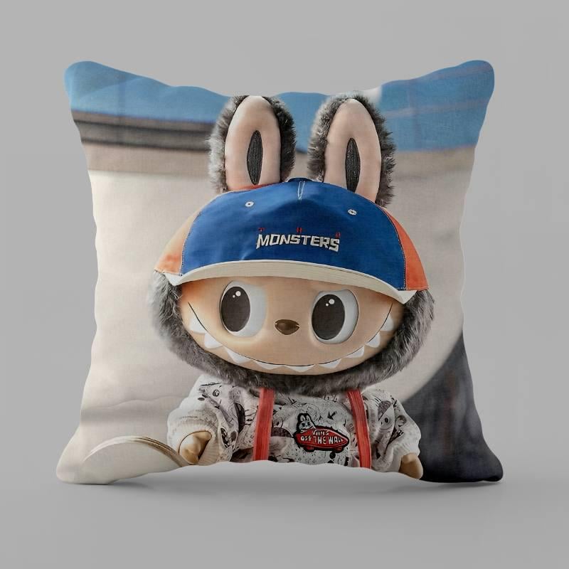 Подушка велюровая Лабубу 7 двусторонний 3D принт 50x50 см (14812_E) Подушка велюровая Лабубу 7 двусторонний 3D принт 50x50 см (14812_E)