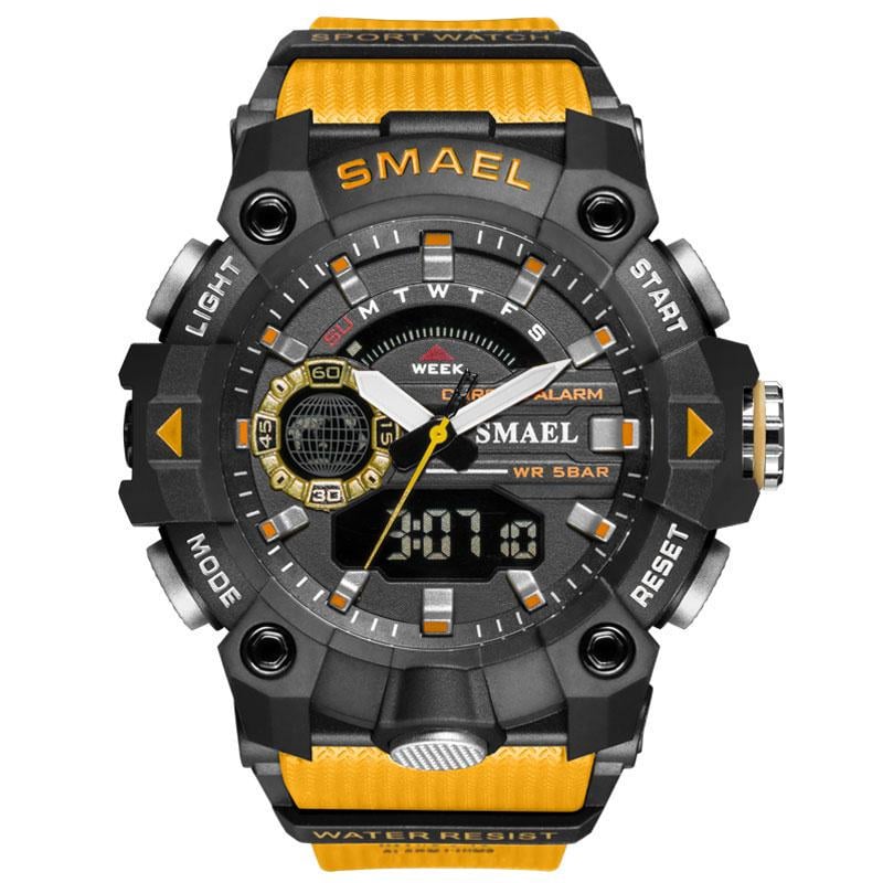 Годинник чоловічий наручний Smael 8040 watсh Orange (15158)