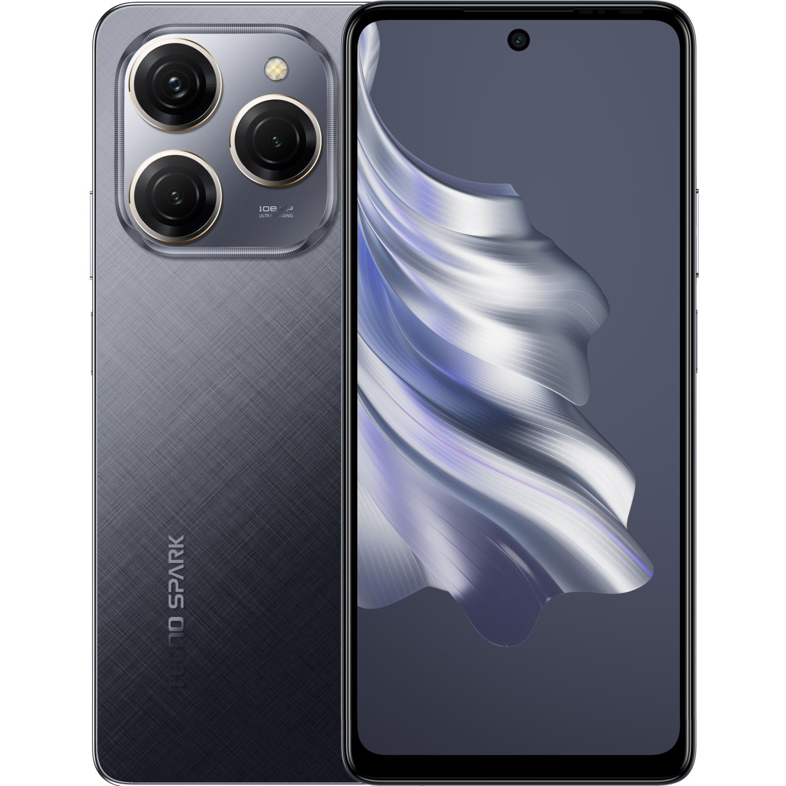 ᐉ Смартфон Tecno Spark 20 Pro KJ6 8/256Gb UA UCRF 4894947014178 Moonlit  Black • Купить в Киеве, Украине • Лучшая цена в Эпицентр