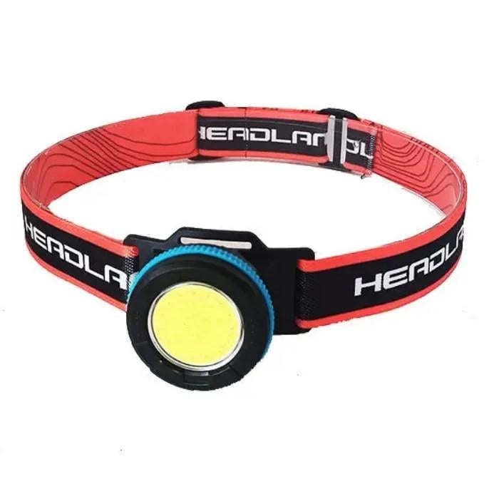 Фонарь налобный аккумуляторный PL-139 с белым и красным светом Фонарь налобный аккумуляторный PL-139 с белым и красным светом