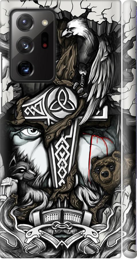 Чехол на Samsung Galaxy Note 20 Ultra Тату Викинг (4098m-2051-42517) Чехол на Samsung Galaxy Note 20 Ultra Тату Викинг (4098m-2051-42517)