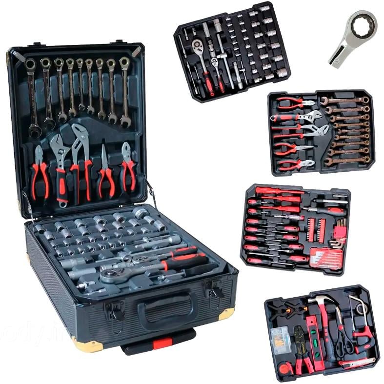 Набір інструментів WMC TOOLS з тріскачкою 408 шт. (11337005)