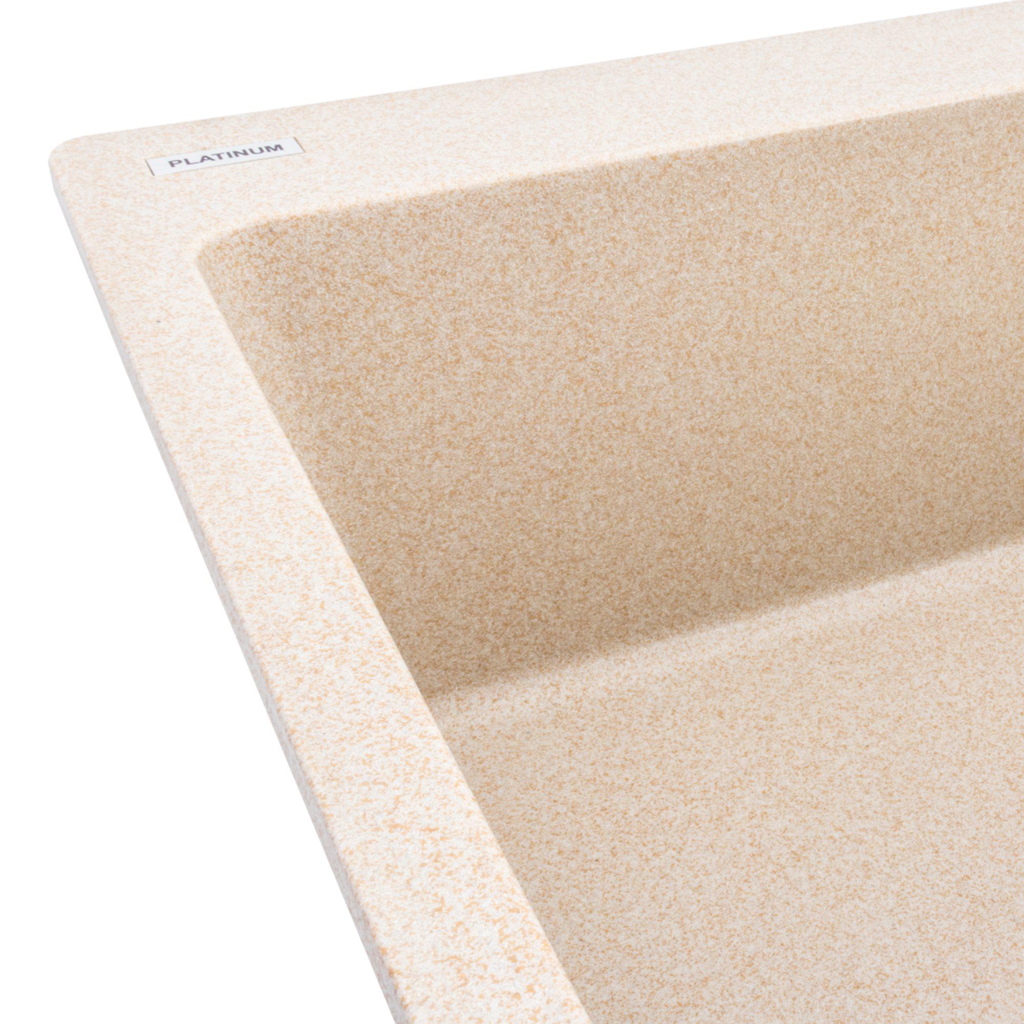 Мойка для кухни гранитная Platinum 7850 Bogema матовая Сафари - фото 4 Мойка для кухни гранитная Platinum 7850 Bogema матовая Сафари - фото 4