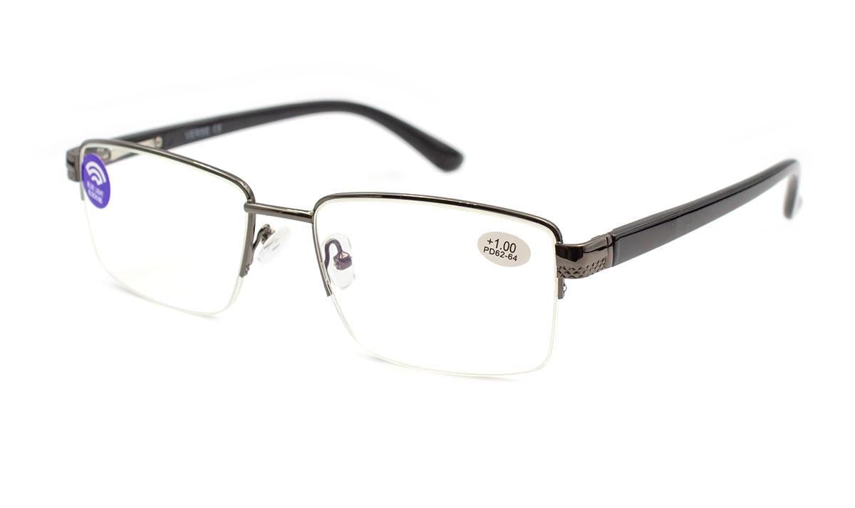 Окуляри для зору в металевій оправі Verse 23135-C2 Blue Blocker -2,75 (216221315)