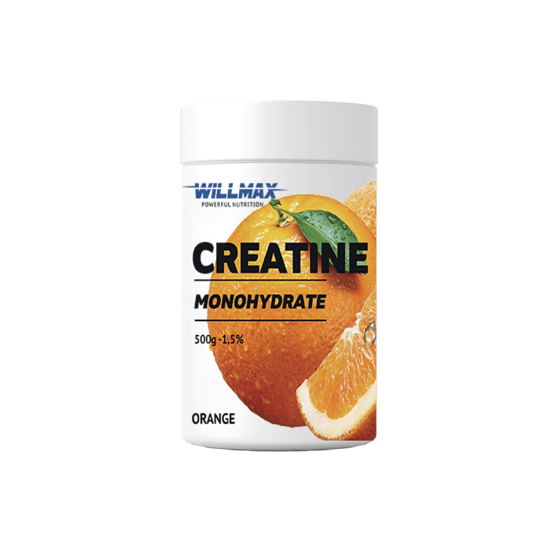 Креатин Моногидрат Willmax Creatine Monohydrate Апельсин 500 г