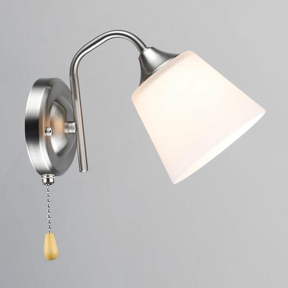 Світильник настінний Light House SRS-20238/1W SN Нікель/Білий 