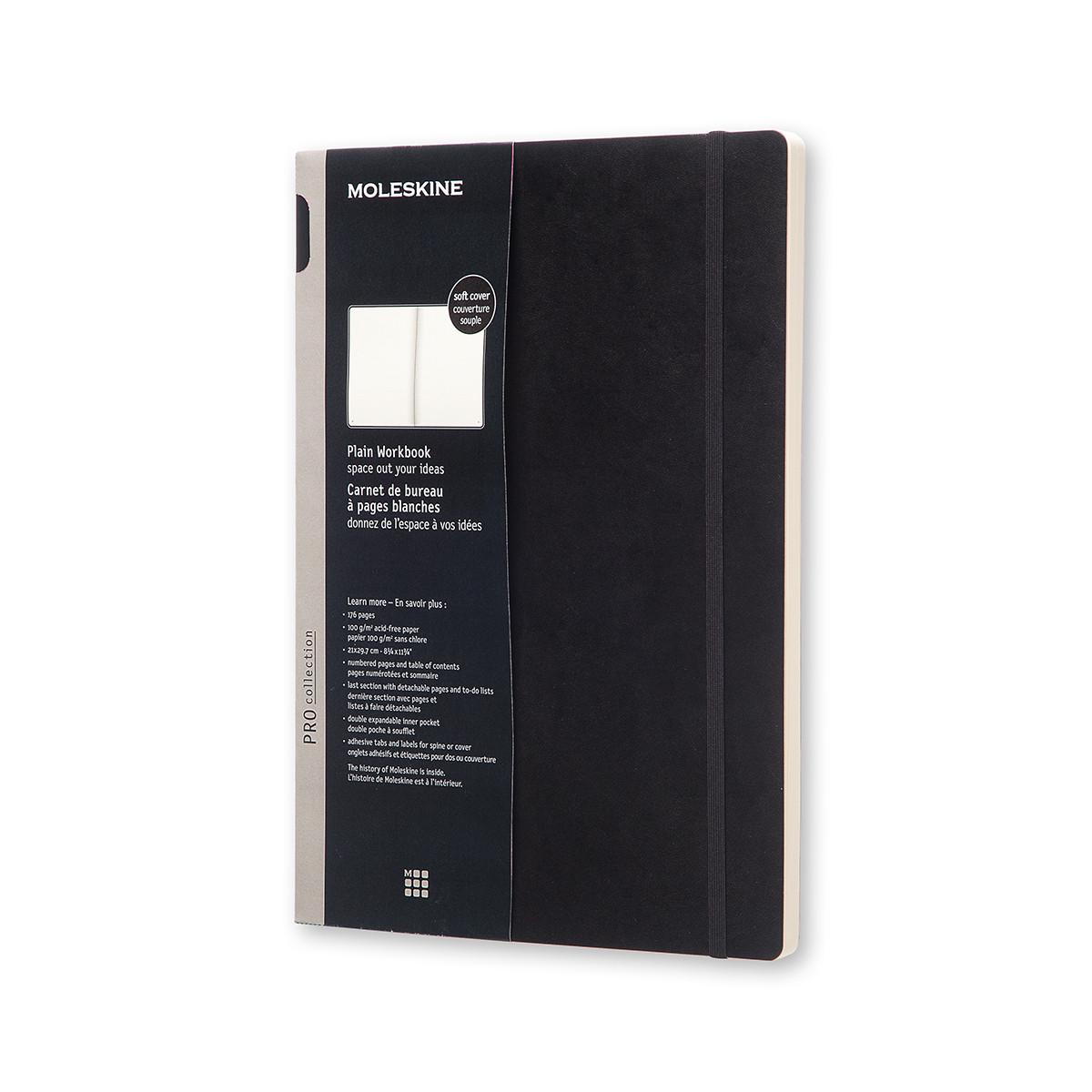 Блокнот Moleskine Workbook А4 21х29,7 см 176 страниц нелинованый черный мягкая обложка (8051272891515)