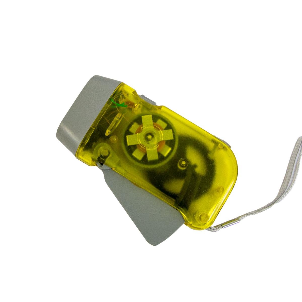 Фонарь светодиодный Watton WT-092 с динамо машиной Желтый (1009748-Yellow)