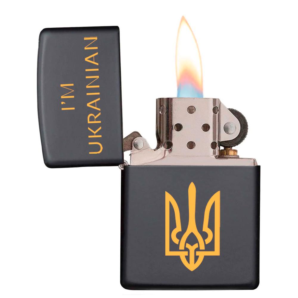 Зажигалка ZIPPO 218 Classic IM UKRAINIAN 218IMU - фото 3