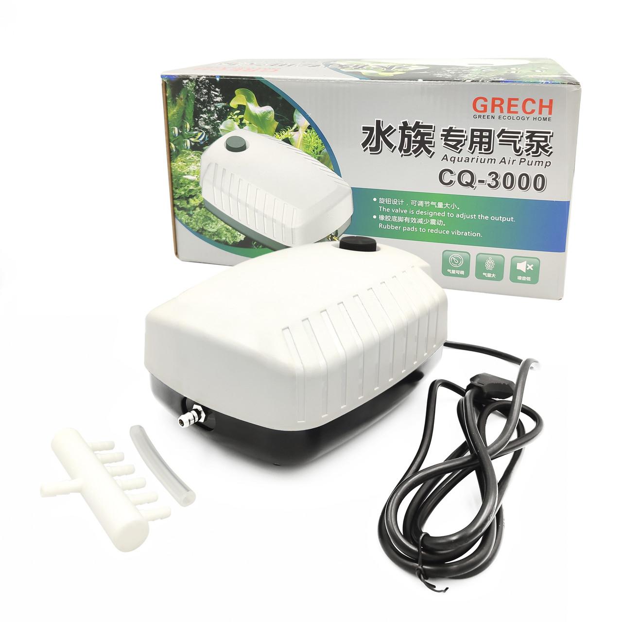 Компрессор мембранный для пруда Sunsun CQ-3000 16w 30 л/мин до 7000 л (CQ-3000)