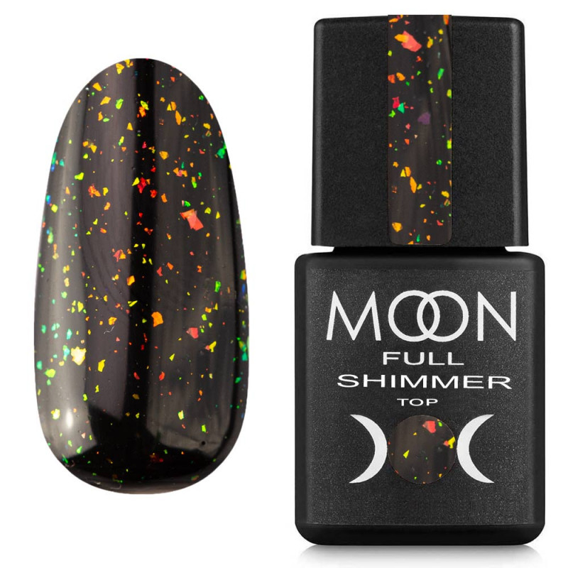 Топ для гель-лака Moon Full Shimmer Top №1022 без липкого слоя 8 мл