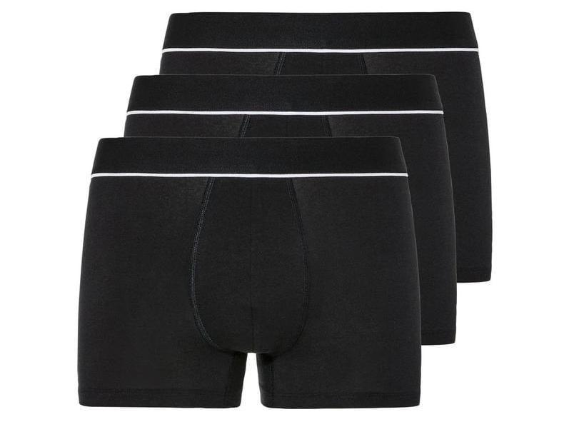 Набір трусів боксерів чоловічих Livergy LYCRA 3 шт. M Чорний (107447167)