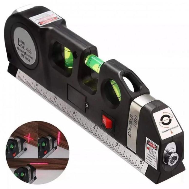 Рівень лазерний LASER LEVEL PRO3 7124 з вбудованою рулеткою 2,5 м (15329882) - фото 2