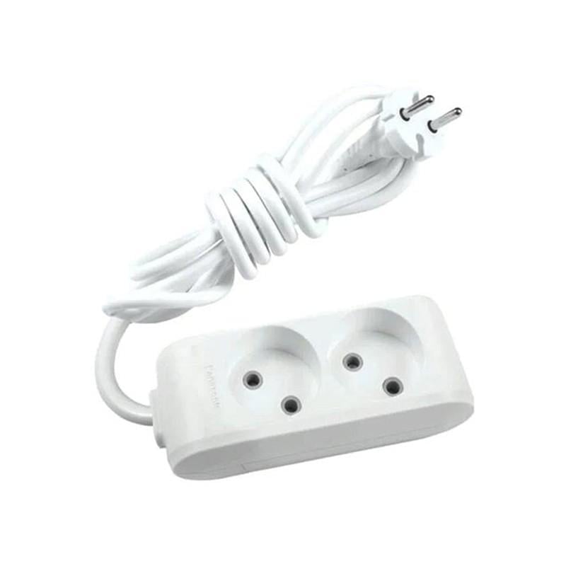 Удлинитель Panasonic X-tendia 2 гнезда со шторками 2 м Серый (WLTB02222GR-UA)