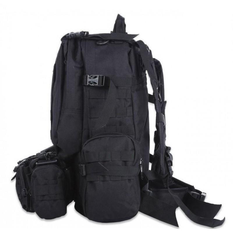 Рюкзак чоловічий туристичний з 3 підсумками Tactical Backpack B08 з кріпленням MOLLE на 55 л - фото 4