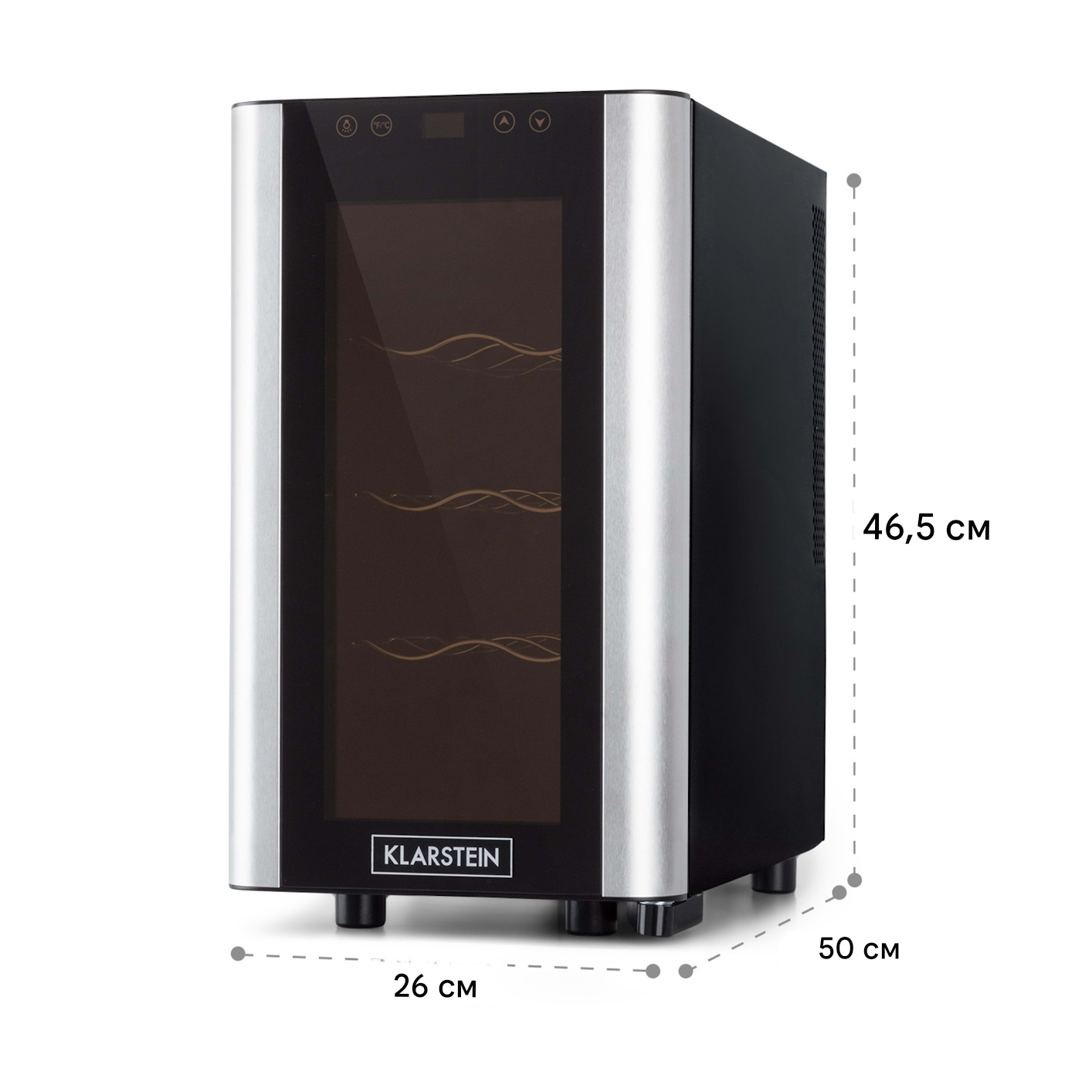 Винный холодильник KLARSTEIN Reserva 8 Slim Uno 11-18°C 23 л (10035861) - фото 7 Винный холодильник KLARSTEIN Reserva 8 Slim Uno 11-18°C 23 л (10035861) - фото 7